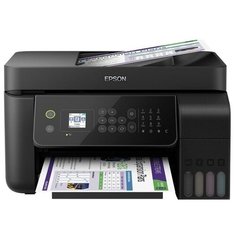 Epson C11CG85405 МФУ струйное, А4, 4 цвета, 5760x1440 dpi, СНПЧ, 33 стр/мин, лоток 100 листов, USB/LAN/WiFi, сканер планшетный/протяжный 1200x2400 dpi, ADF 30 стр., Фабрика печати, факс
