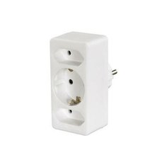 Адаптер-переходник Hama H-47688 (3 розетки), белый