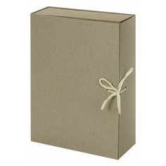 Короб архивный Staff (А4, 240х330мм, 70мм, 2 завязки, переплетный картон) 25шт. (111955)