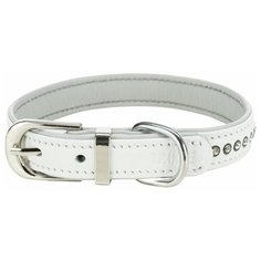 Ошейник Active Comfort со стразами, XS–S: 20–24 см/12 мм, белый, Trixie (товары для животных, 19021)