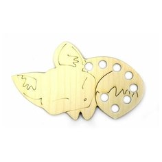 L-580 Деревянная заготовка Органайзер для мулине Лисичка 16*10 см Астра Astra & Craft