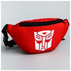 Cумка на пояс Transformers, 25*6*13, отд на молнии, без подклада, красный 5415904 Hasbro