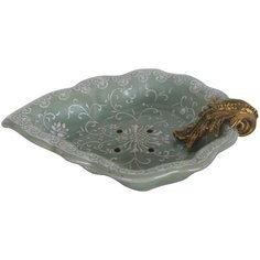 Мыльница листок 19x15x5см, Glasar ГЛАСАР