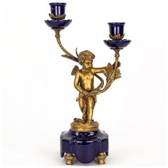 Подсвечник Ангел 1пр 22x13x40см Glasar ГЛАСАР