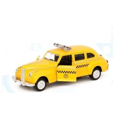 Металлическая легковая машинка "Автопарк Зис-110", инерционная, такси Solmar Pte Ltd