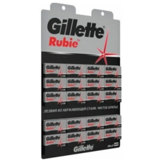 Лезвия для Т-образного станка Gillette Rubie, 100 шт.
