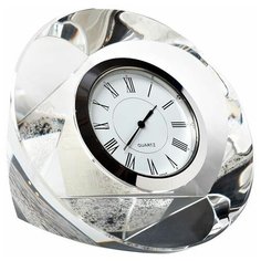 Часы настольные (серебряный) Размер: 10*10*4 см Garda Decor