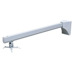 Wize WTH130 Крепление для короткофокусного проектора, кабельный канал, длина 130 см, нагрузка 20 кг, проектор может находиться в любом месте по всей длине штанги, страховочный трос в комплекте. Белый. VESA 260х260