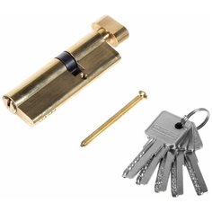 Цилиндр ключ/вертушка 35х55 золото, 2J07 PB Palladium