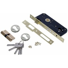 Замок врезной 2000, цвет латунь Palladium