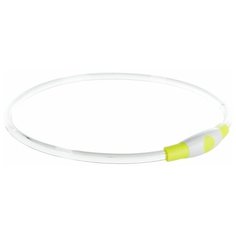 Мигающее кольцо для собак USB, L–XL: 65 см/ф 8 мм, пластик, зеленый, Trixie (ошейник, 12661)