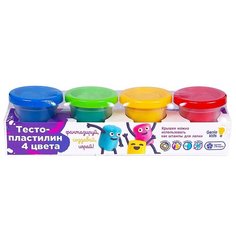 Тесто-пластилин, Genio kids (лепка из теста для детей, 4 цвета, TA1008V)