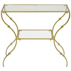 Консоль со стеклянной столешницей 90x36x81см, Glasar ГЛАСАР