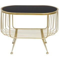 Столик Glasar 54-175, ДхШ: 49.5 х 28 см, золотистый ГЛАСАР