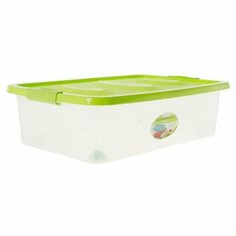 Ящик Астело 60x40x18 см на колесах с крышкой Martika