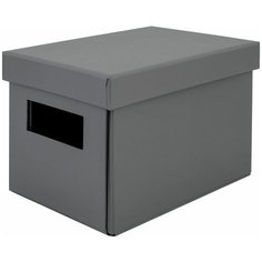 Коробка складная 20х12х13 см картон цвет серый Storidea