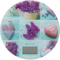 Кухонные весы VITEK VT-2426 сиреневый/зеленый