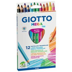 GIOTTO Цветные карандаши Mega Tri 12 цветов (220600)