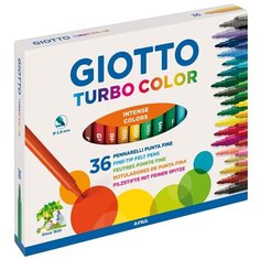 GIOTTO Набор фломастеров Turbo Color, 36 шт. (418000)