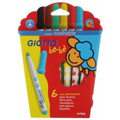GIOTTO Набор фломастеро Super Fibre Pens, 6 шт.