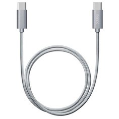 Кабель Deppa Alum USB Type-C - USB Type-C 1.2 м, графит