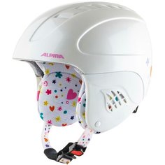 Шлем защитный Alpina Carat 2020-2021 (51 - 55 см), white deco