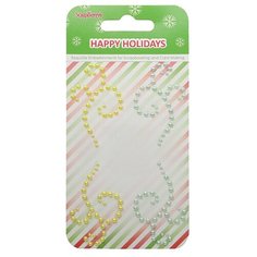 Аппликация самоклеющаяся из полужемчужинок Зимние Каникулы 1 80*120мм АЙРИС пресс