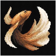 МС-058 Алмазная мозаика Рыбка золотая20*20см Brilliart М.П.Студия