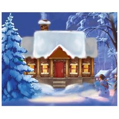 Алмазная мозаика с частичным заполнением «Зимушка» 15х21 см, холст, ёмкость Школа талантов