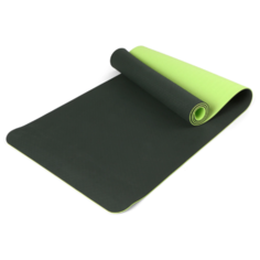 Коврик для йоги с сумкой для переноски 183х61х0,6 зеленый, черный Icon