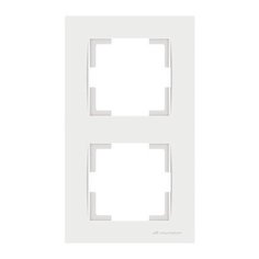 Рамка 2-ая вертикальная белая, RITA, MUTLUSAN (2220 800 2201)
