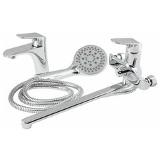 Смеситель для ванны (Lt)+ смеситель для умывальника (Lt) D35 AVVEN18-A364 AV Engineering (Акция, комплект для ванной комнаты) (AVVEN18-A364-240)