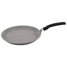 Сковорода блинная Kukmara сбмт/сбмс200а, 20 см, съемная ручка, светлый мрамор