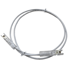 Патч-корд Lanmaster LAN-P1 S-110 (P1) - S-110 (P1) CAT5e U/UTP, 1 шт., серый, 1 м