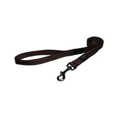 Rogz Поводок серия Utility, размер L, ширина 2 см, длина 1,4м, шоколадный (FIXED LEAD) HL06J, 0,090 кг