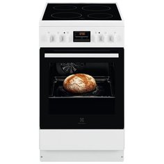 Плита электрическая Electrolux RKR520200W белый/черный, без крышки