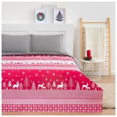 Покрывало LoveLife евро макси "Reindeer" 240*210±5см, микрофайбер, 100% п/э 6778941
