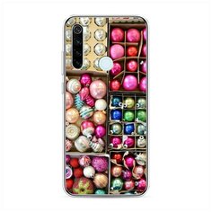 Силиконовый чехол "Елочные игрушки" на Xiaomi Redmi Note 8T / Сяоми Редми Нот 8Т Case Place