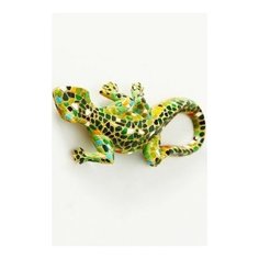 Интерьерное украшение на стену ящерка В стиле гауди, полистоун, зелёная, 20 см, Boltze 7192100-1