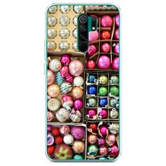 Силиконовый чехол "Елочные игрушки" на Xiaomi Redmi 9 / Сяоми Редми 9 Case Place