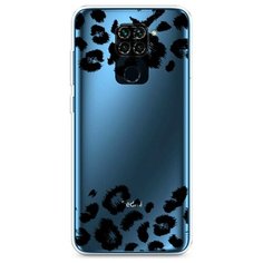 Силиконовый чехол "Окрас леопарда рамка черная" на Xiaomi Redmi 10X 4G / Сяоми Редми 10X 4G Case Place