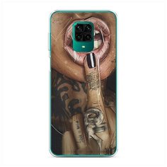 Силиконовый чехол "Девушка с татуировками" на Xiaomi Redmi Note 9 Pro / Сяоми Редми Нот 9 Про Case Place