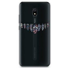 Силиконовый чехол "Гирлянда из перьев 1" на Xiaomi Redmi 8A / Сяоми Редми 8А Case Place