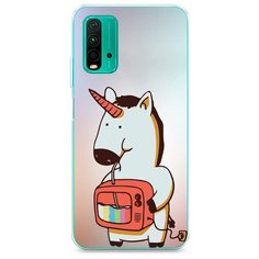 Силиконовый чехол "Единорог и телевизор" на Xiaomi Redmi 9T / Сяоми Редми 9Т Case Place
