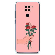 Силиконовый чехол "Розы и нож" на Xiaomi Redmi 10X 4G / Сяоми Редми 10X 4G Case Place