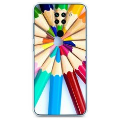 Силиконовый чехол "Цветные карандаши" на Xiaomi Redmi 10X 4G / Сяоми Редми 10X 4G Case Place