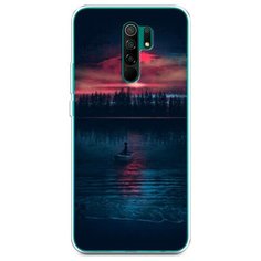 Силиконовый чехол "Лодка в закате" на Xiaomi Redmi 9 / Сяоми Редми 9 Case Place