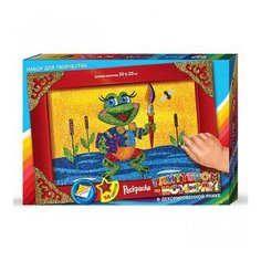 Раскраска глиттером по номерам "Лягушка" Danko Toys