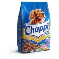 Chappi Сухой корм для собак мясное изобилие сытный мясной обед 7150, 2,500 кг (10 шт)