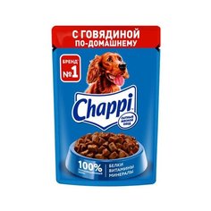 Chappi ВИА Паучи для собак - говядин по домаш, 10114994, 0,100 кг (10 шт)